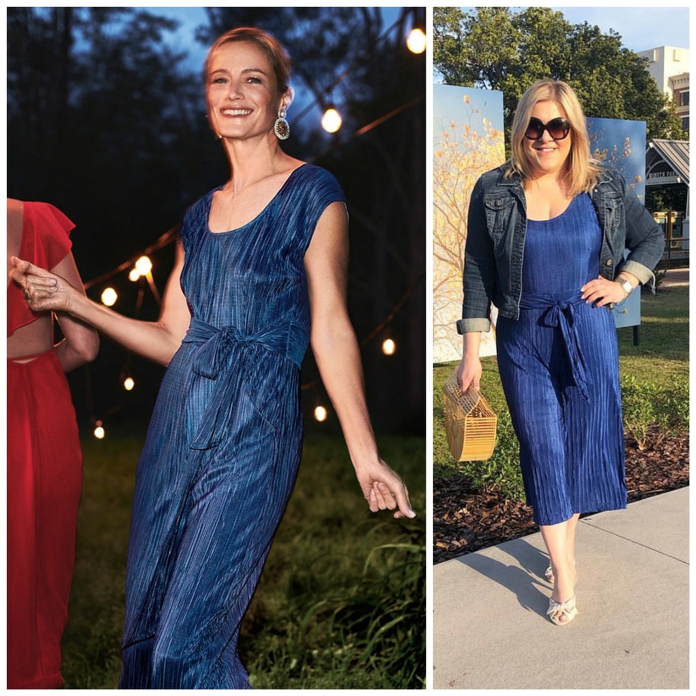 NWT, Anthropologie, Maeve Sonata Blue Jumpsuit - Picture 6 of 6